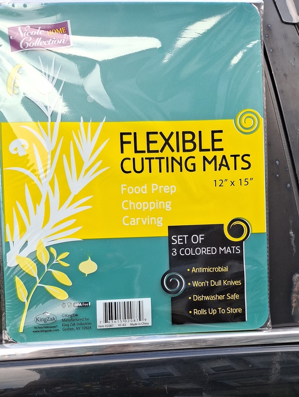 Flexible Cutting Mats — Teal (Set of 3)